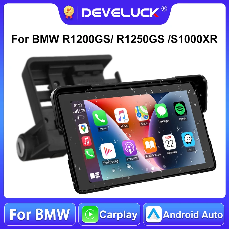 

7" Carplay Screen For BMW Motorcycle Navigation GPS Wireless Android Auto Bluetooth For BMW R1200GS ADV/ R1250GS ADV/S1000XR