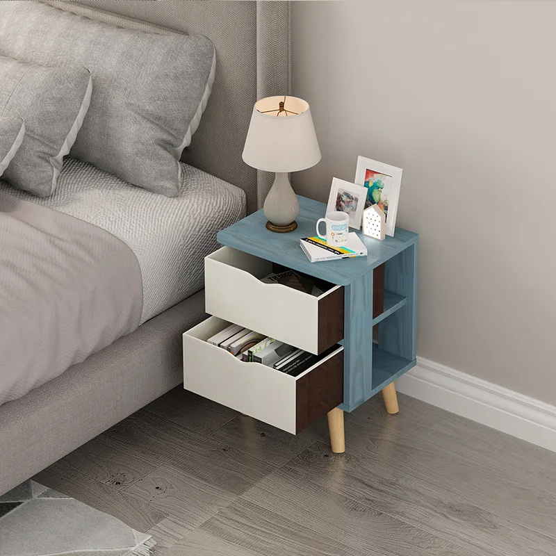 

Bedside table simple modern bedside storage cabinet simple bedroom bedside small cabinet economical cross-border