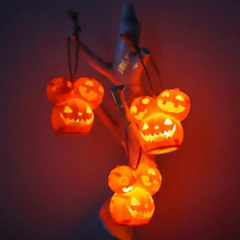 احتفالات G6KF تزيين الضوء الكفاءة في الطاقة LED هالوين مصباح القرع تمثال للحفلات والمنازل ديكورات المنزل #5