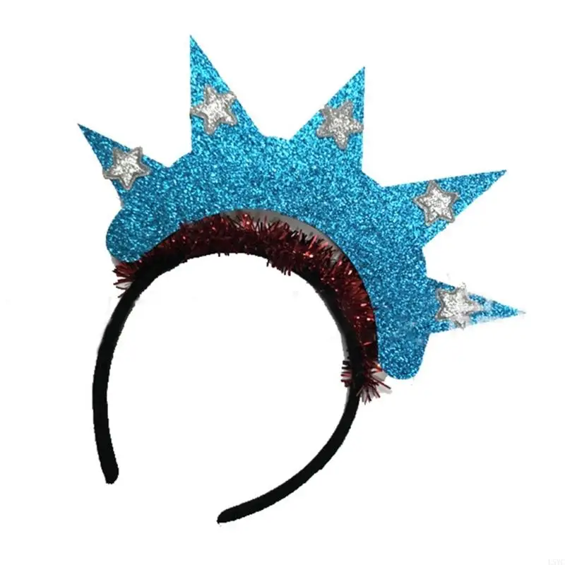 

L5YC Independence Day Headband 4th Of July Headband Statue Of Headband