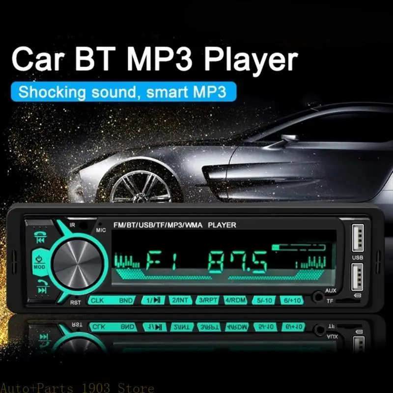 E21C Беспроводная автомобильная стереосистема с USB -портом, FM Radio, MP3 -плеер, высокий контрастный цифровой экран Single Aux E21C Беспроводная автомобильная стереосистема с USB -портом, FM Radio, MP3 -плеер, высокий контрастный цифровой экран Single Aux