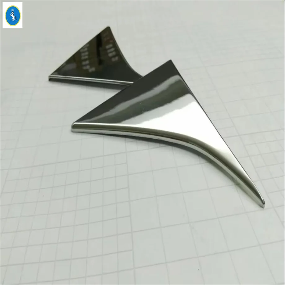 

Rear Window Spoiler Side Wing Triangle Cover Trim For Kia Sportage 4 2016 - 2020 ABS Chrome Accessories Decoration