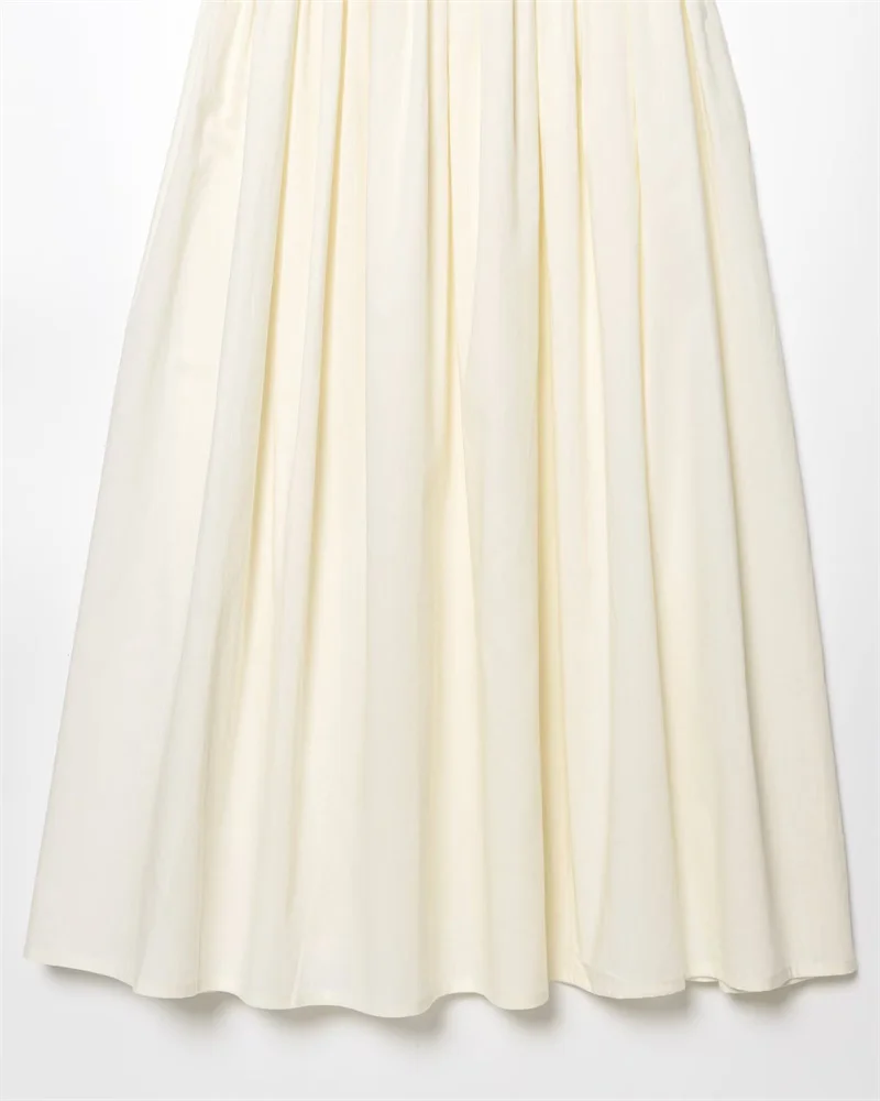 Women's Dress New Summer 2025 White Halterneck Panelled Dress Sexy off-the-shoulder design Elegant temperament Personality image 5