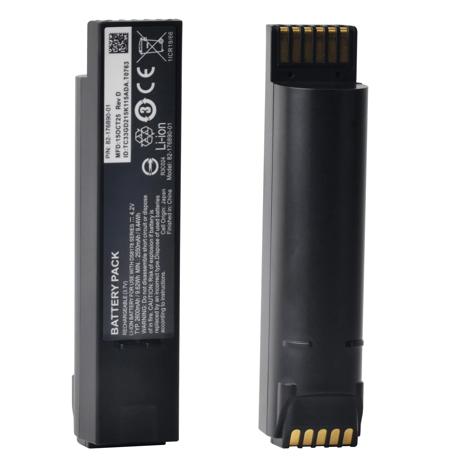 2600mAh Barcode Scanner Collector Battery Rechargeable Batteries 82-176890-01 for Zebra DS8178 Series DS8170 DS8100 DS8178