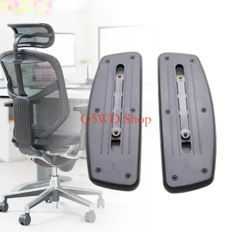 Q5WD Universal Office Chair Armrest Covers Pair Durable PP Fatigue Relief