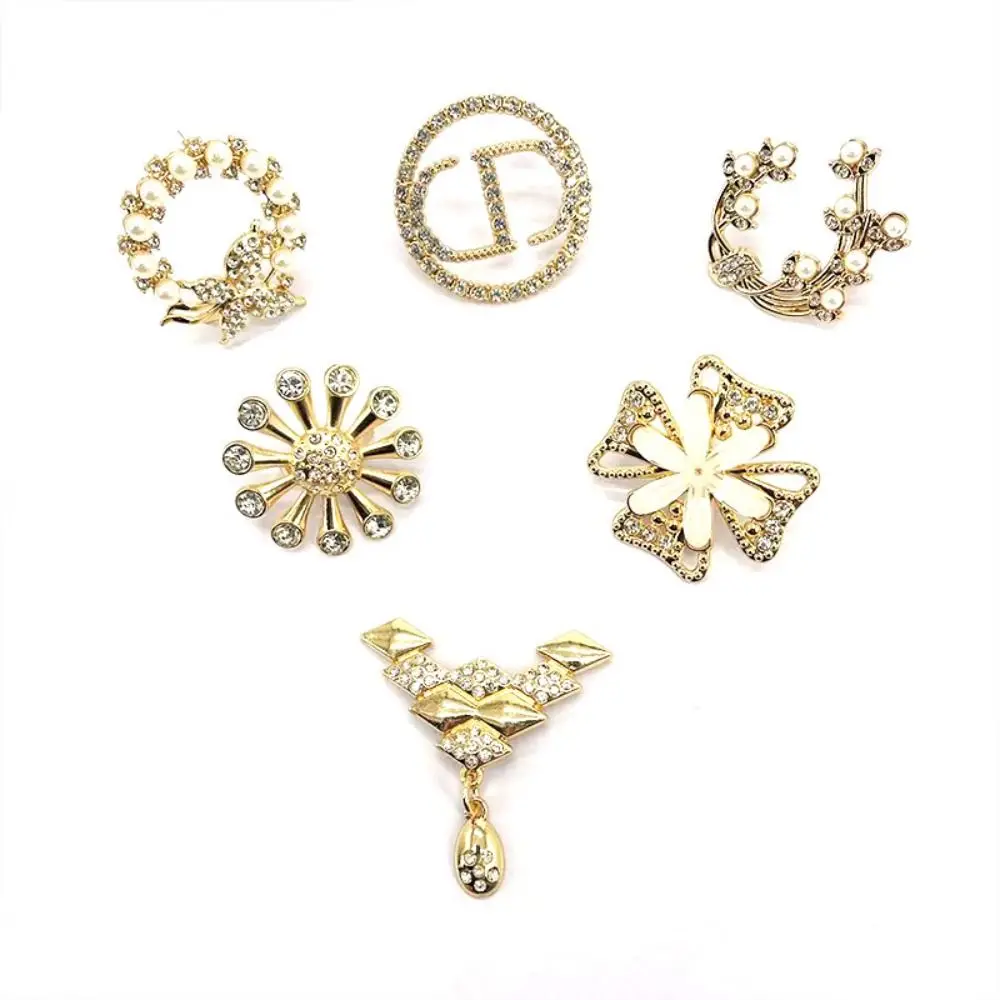 Exquisite Rhinestone Metal Buckle Clasp Craft DIY Woven Bag Purse Hat Decor Decorative Buckle Hardware