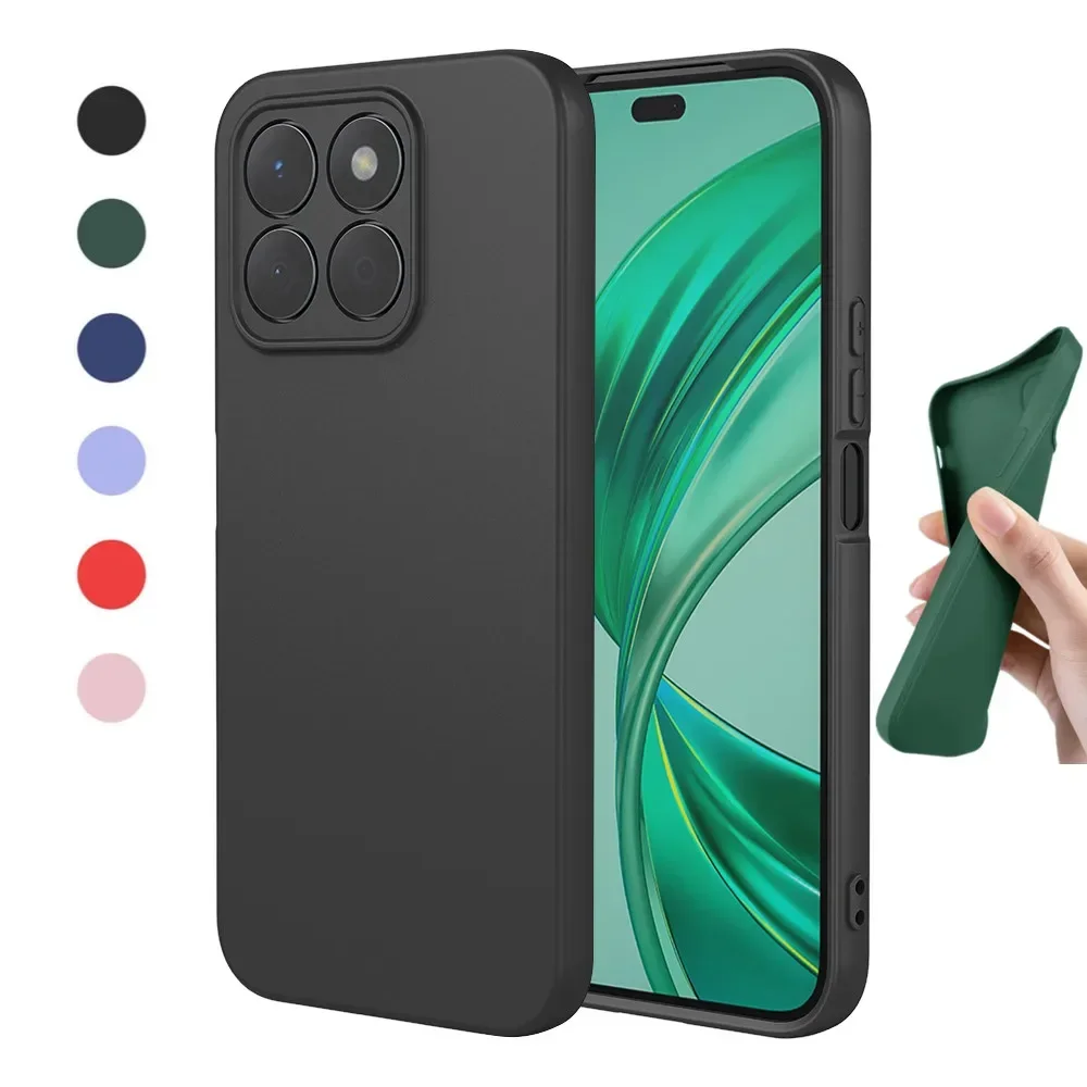 

New Flexible Liquid Silicone Case For Honor X7C X6B X8B X7B X8a X7a X8 X6 4G 5G Protective Cover Bumper Capa Shell Fundas Coque