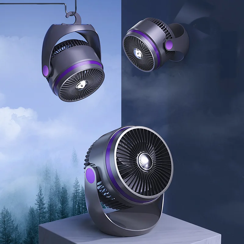 

Folding USB Rechargeable Air Circulator 360° Desktop Fan with Long-Lasting Battery,Portable Multi-Scene Cooling for Home/Travel