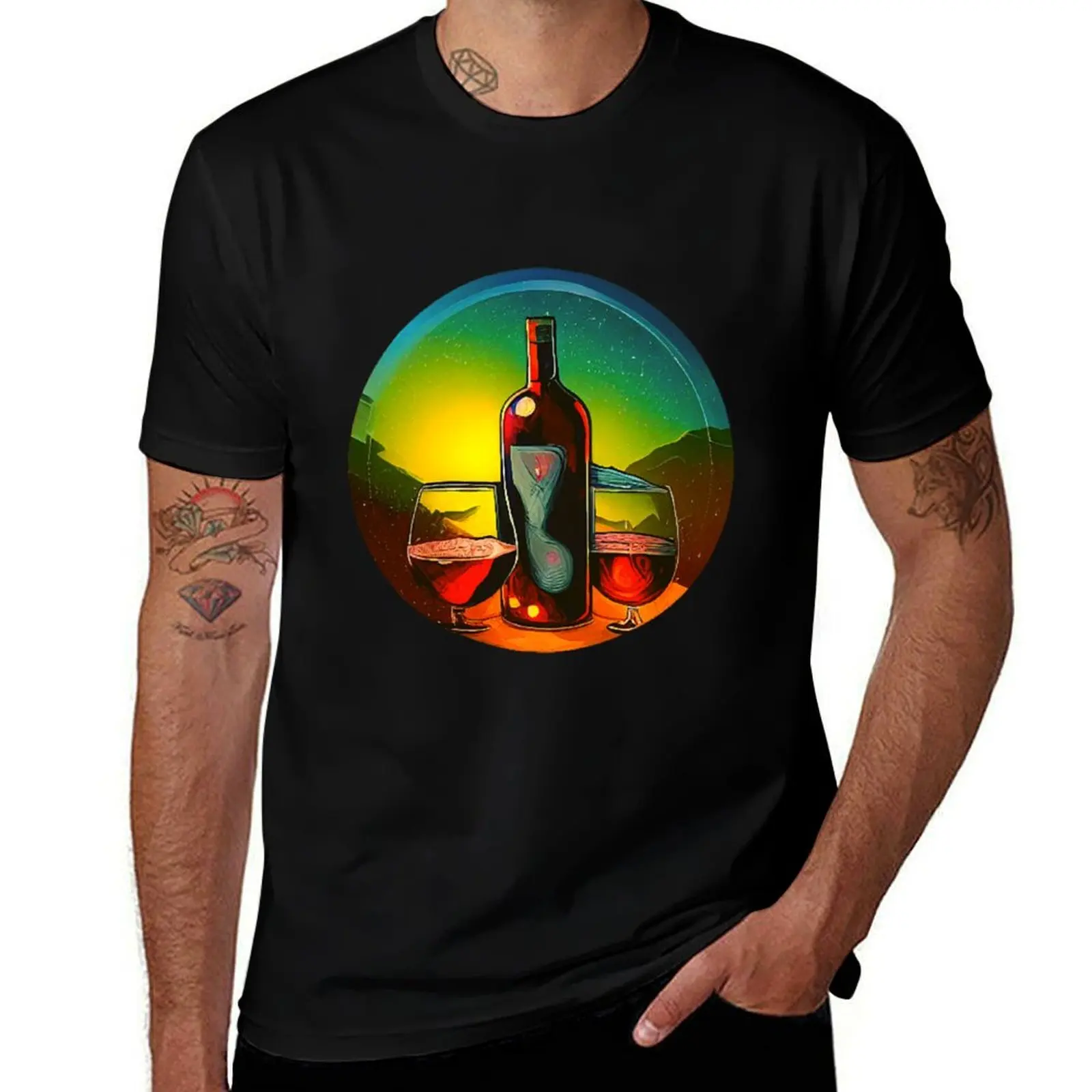 Wakey Wines Classic(7) T-Shirt Outdoor Work Short Sleeve Top