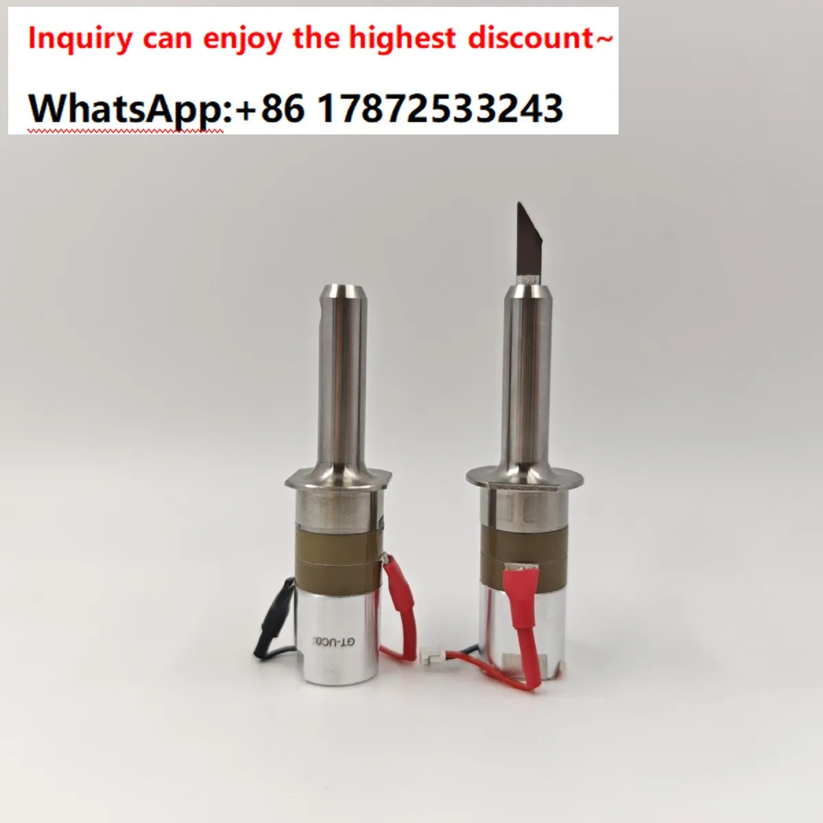Power stable titanium alloy material 40K30W handheld ultrasonic cutting blade transducer