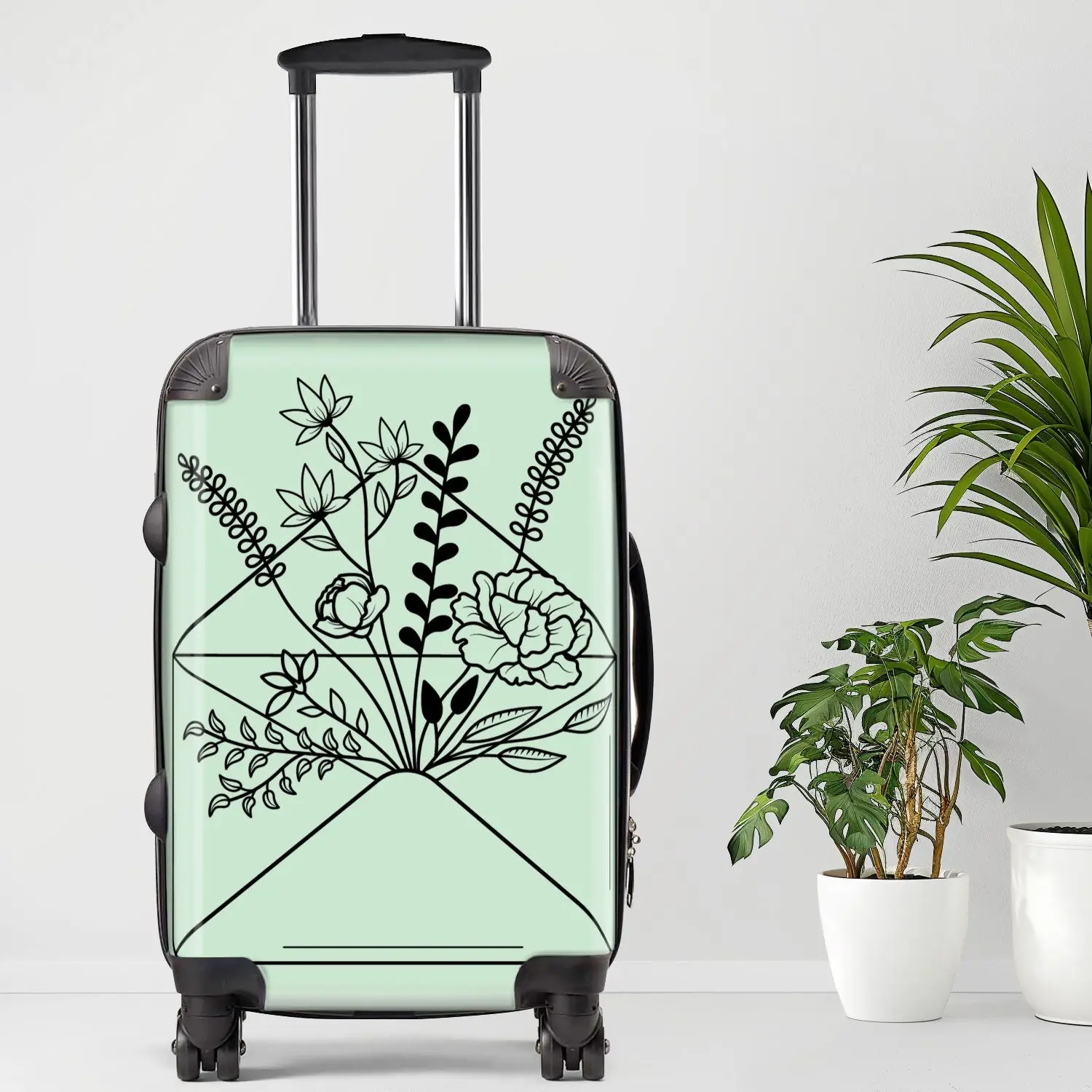 

Flower15 Luggage, 20/24/28 Inch Luggage, Carry-On, Custom Luggage, Luggage Set, Suitcase, Travel, Vacation, Cabin Suitcase, Cust