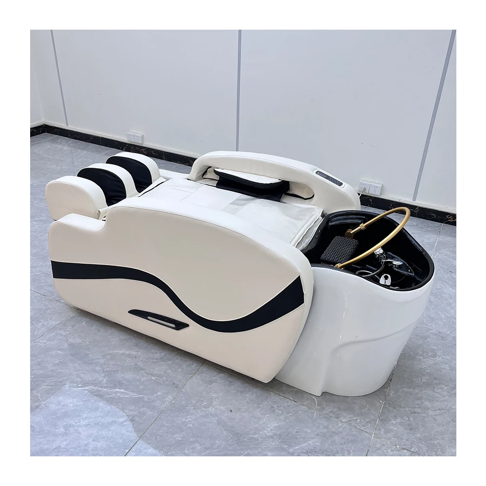 Luxurious Modern Leather Electric Massage Table Beauty Salon Shampoo Chair Electric Massage Table