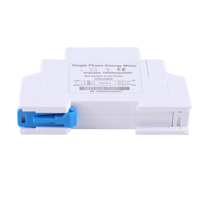 1PC KWH Energy Meter 5(32)A 20A LCD Digital Power Consumption Watt Meter AC220V Watt Hour Din Rail Energy Meter