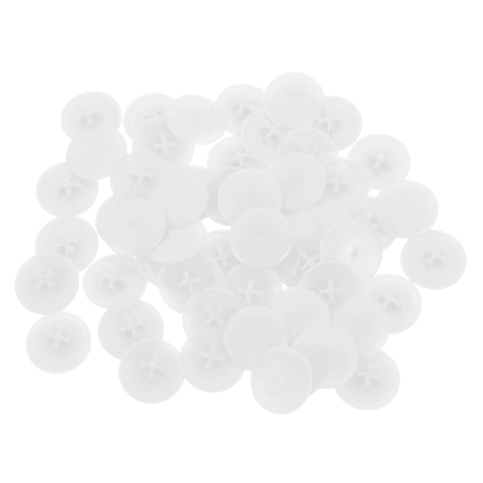 

1000 Pcs Triple Eccentric Wheel Cover Screw Decorative Covers Pp Caps for Screws