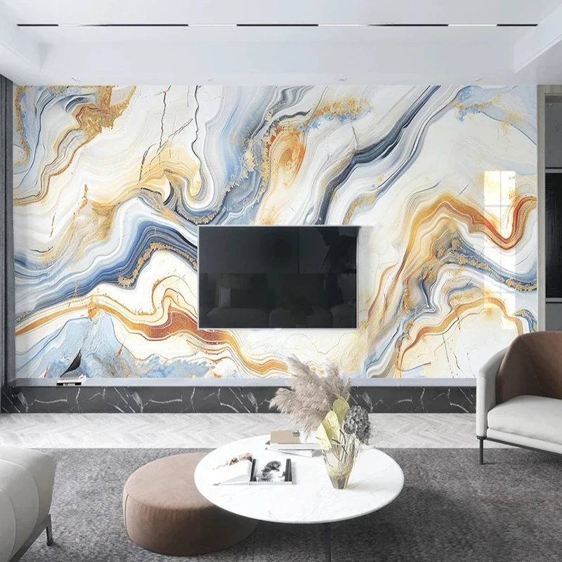 

Creative Modern Custom Any Size Wall Mural Modern HD Luxury Marble Luxury Jade Texture Bedroom Wallpaper Designs 3D Papier Peint