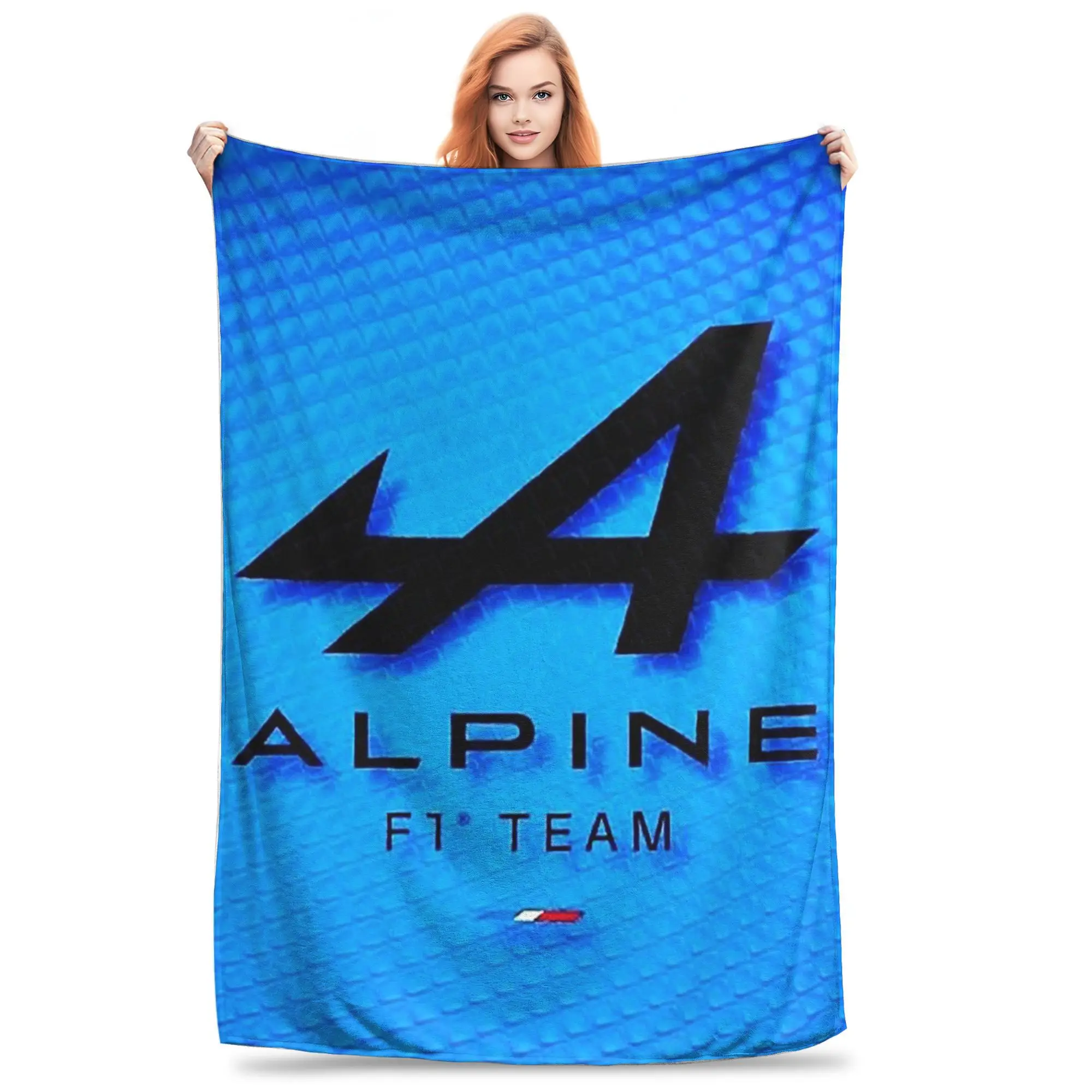 Flannel Throw Blanket Alpine Team Warm Plush Blankets Soft  Bedspread for Bed Living room Home Picnic Couch