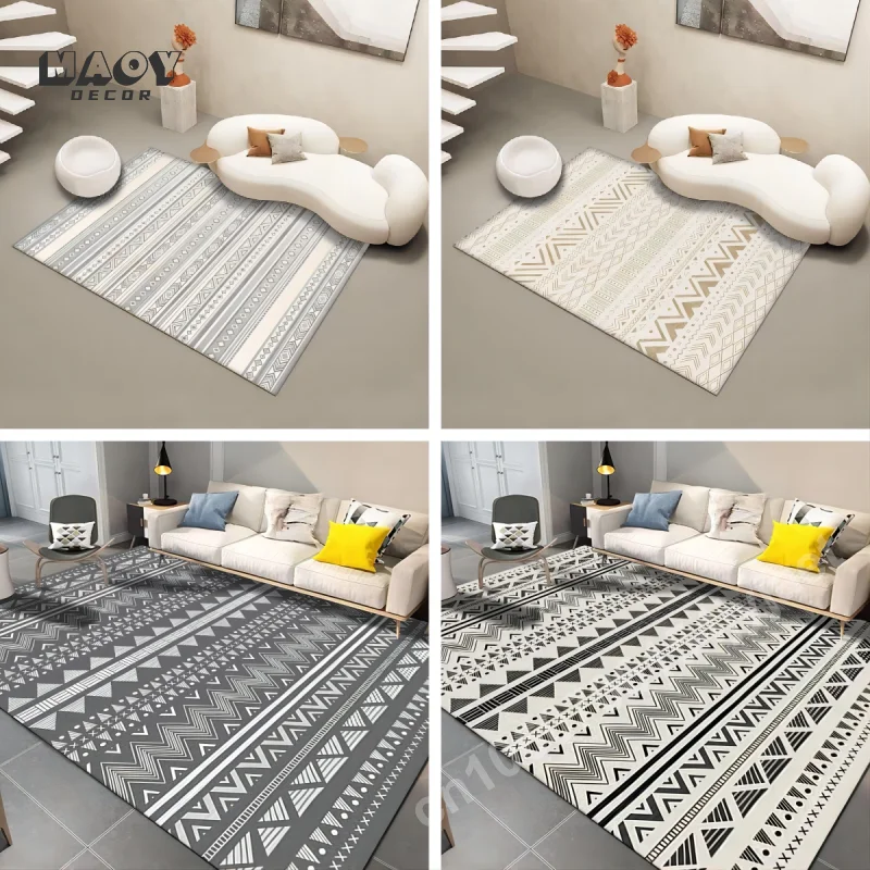 Morocco Style Carpet Simple Home Living Room Bedroom Decoration Rugs Non-slip Washable Large Size Sofa Chair Area Modern Mat