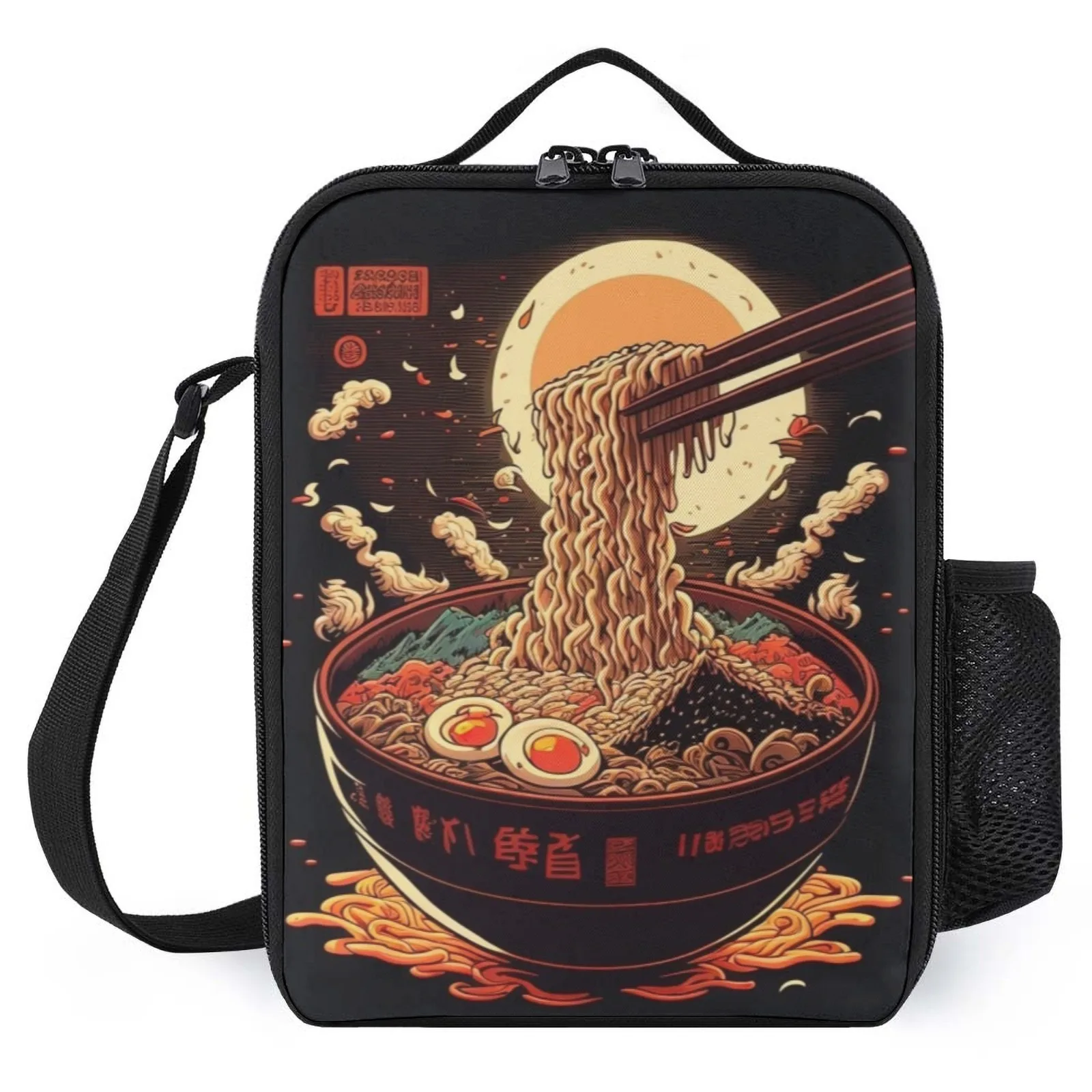 

ramen japanese food_1 Cold Storage Bag Printed Lunch Bag Vintage Lunch Box Girl Insulation Lunch Box Bag