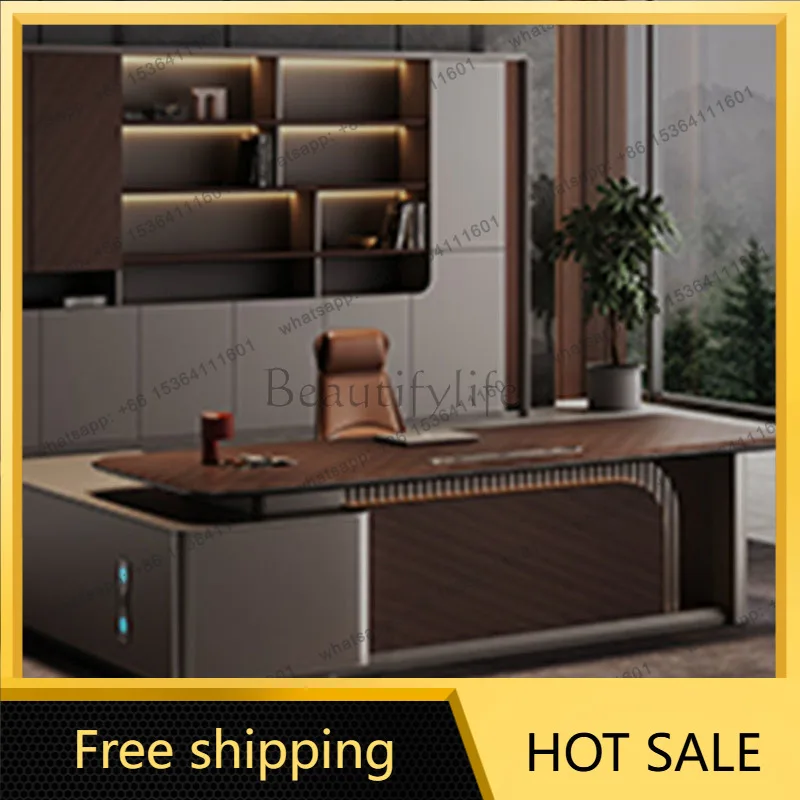 LDMinimalist Space Saving Office Desk Computer Gaming Reception Office Desk Gadgets Modern Meuble Bureau Furniture