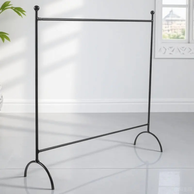 

Metal Mini Clothes Rack Accessory for Dollhouse Furniture Display Hanger Stand for Clothing Storage and Organization