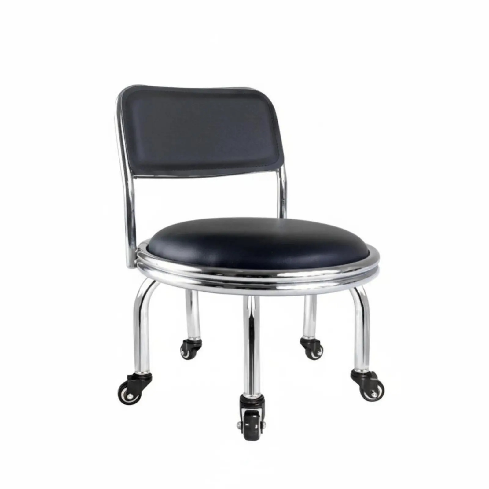 

Низкий вращающийся стул на 360 градусов с круглыми колесиками, эргономичный дизайн, с фиксацией колес для дома