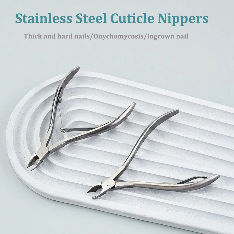 1 قطعة شفرة مستقيمة أظافر مسمار كليبرز التشذيب سميكة نام أظافر حجر الراين مزيل جوهرة المقص مانيكير مسمار أدوات #1