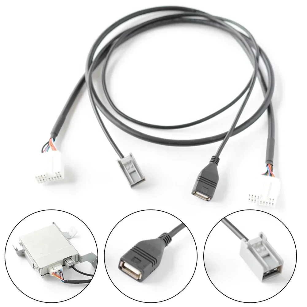 

14Pin Car Radio To USB Music Module Cable Adapter For Honda For Acura 80CM Car Radio To USB Music Module Cable Accessories
