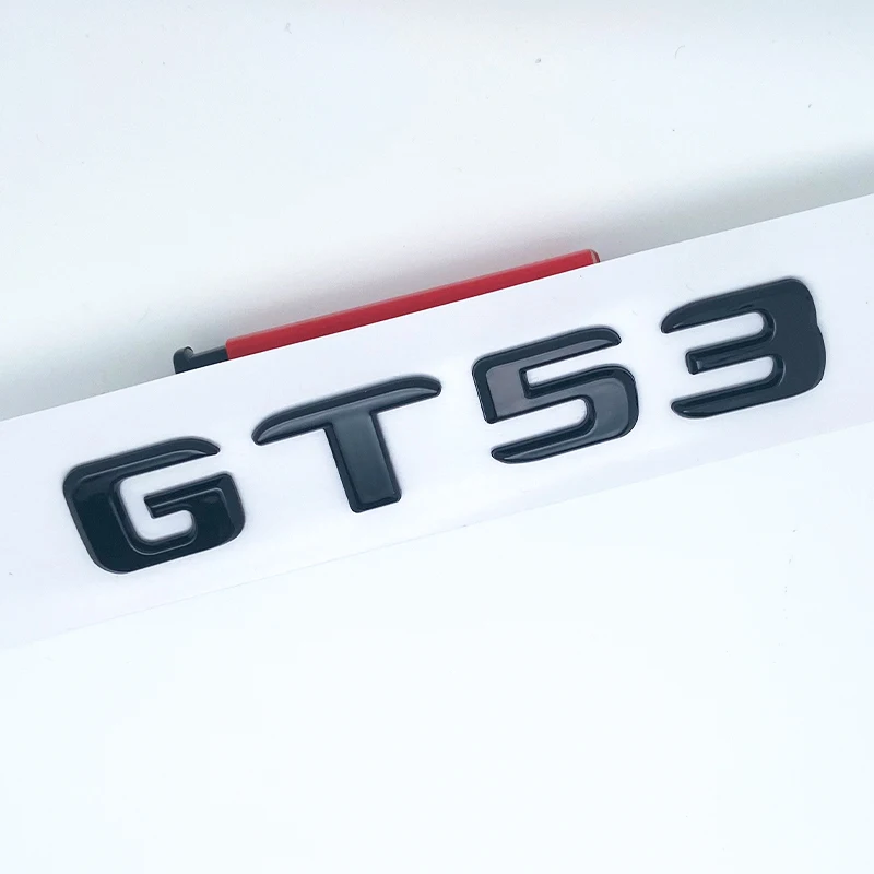 رسائل مسطحة GT50 GT53 GT63 GT63S V8 Biturbo 4matic + ABS شعار لمرسيدس بنز AMG C190 X290 ملصق صندوق السيارة الجانبي