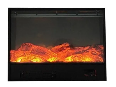 Modern Electric Fireplace LED Flame Heater 1500W Remote Control Steel Material for Hotel Use English Operating
