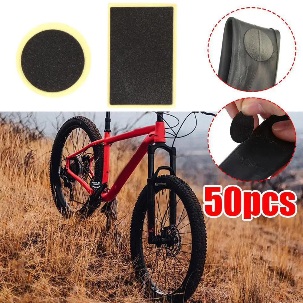 Bicycle Tire Repair Patches Bike Tire Patch Without Bicycle Tire Glue Puncture Kit Repair Accessories Tire Tools Repair Rep V4Q3