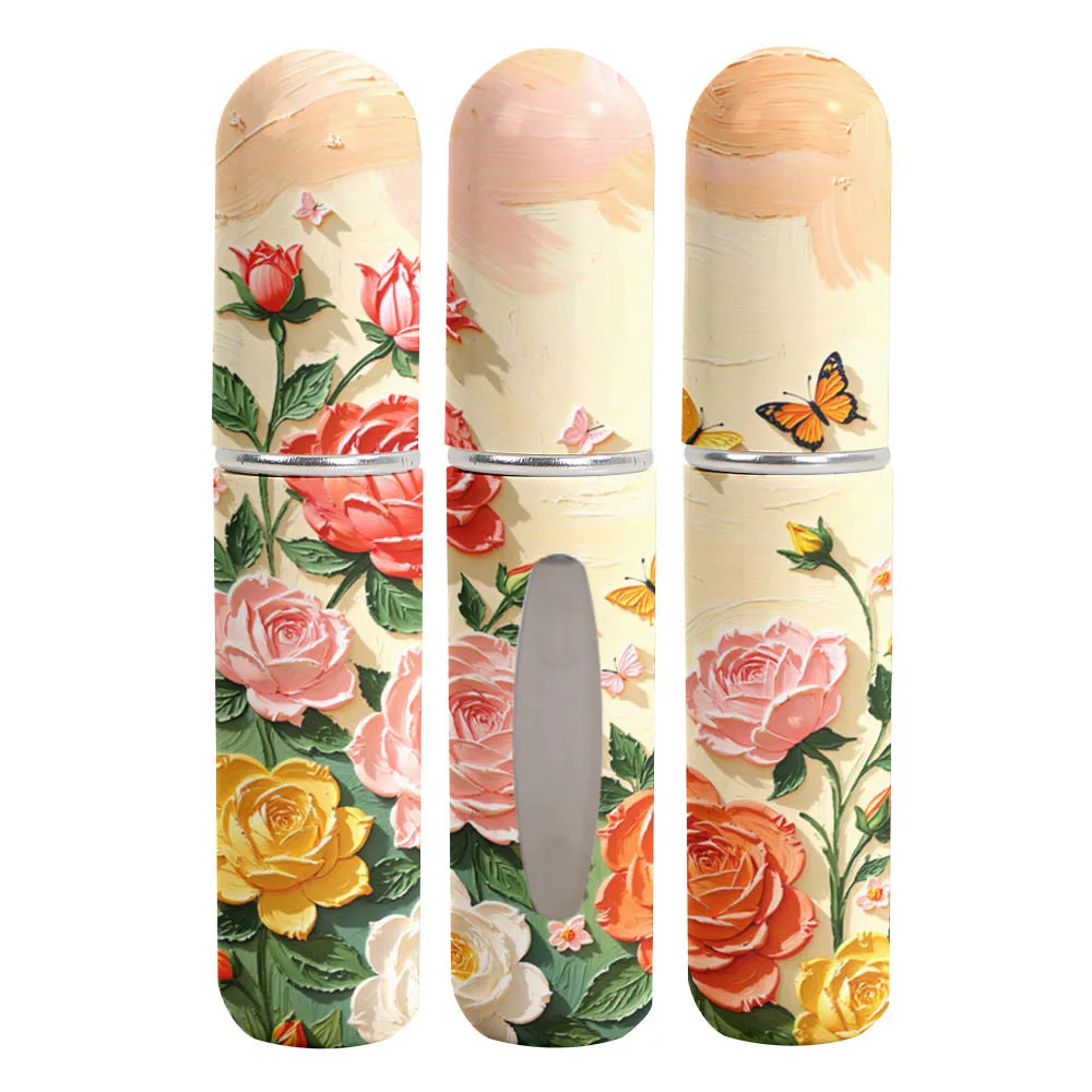 New 5ml Mini Perfume Bottle Empty Refillable Spray Rotating Bottle Storage Sprayer Portable Empty Cosmetic Containers