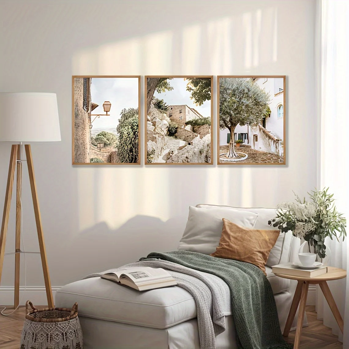 6pcs/set Italian Country Canvas Prints Mediterranean Olive Tree Plants European Art Wall Art Posters for Modern Home Decor Gifts