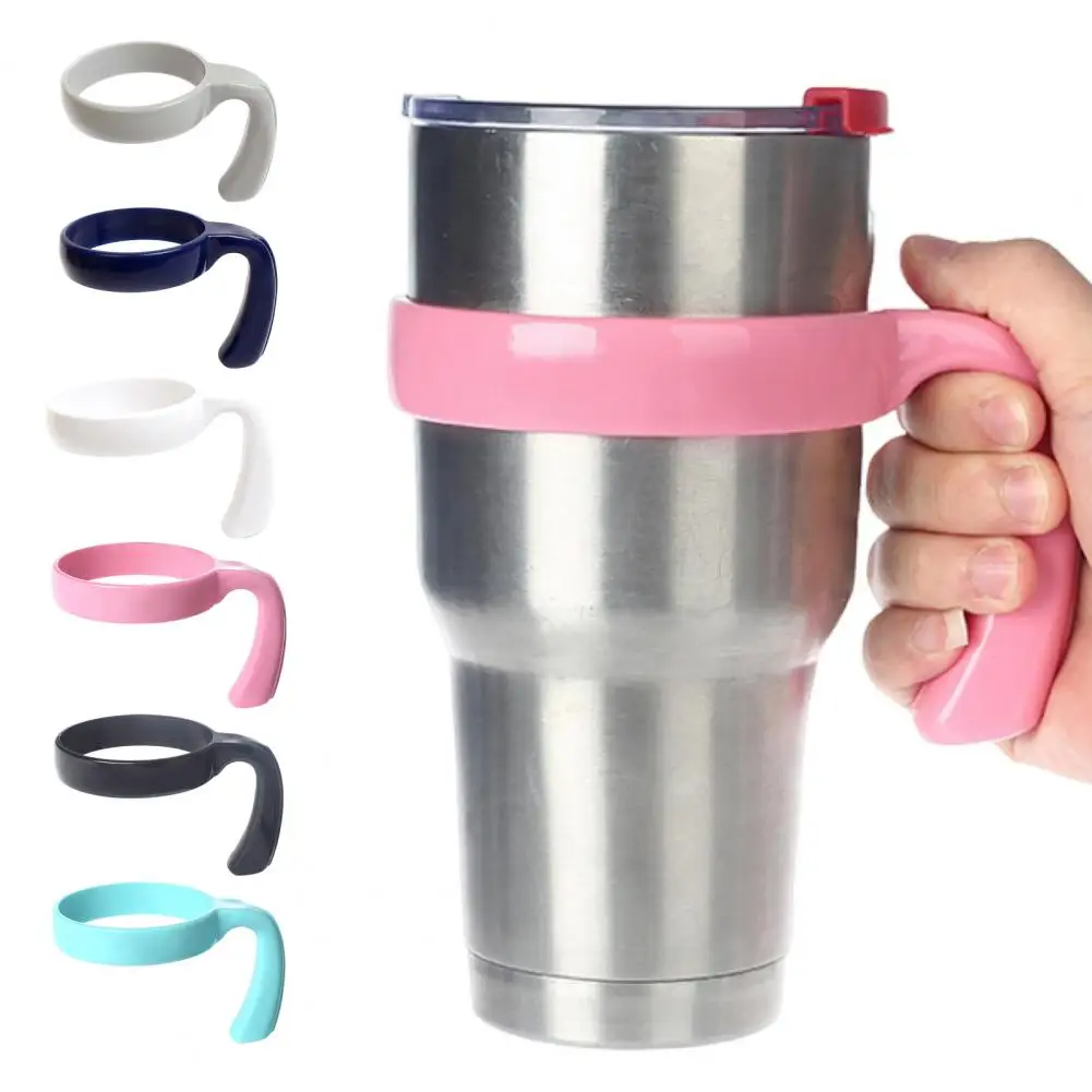 2 Pcs Tumbler Handle Ergonomic Grip Anti Slip Car Cup Holders BPA Free Travel Mug Handles for 20/32oz Tumbler Cup Accessories