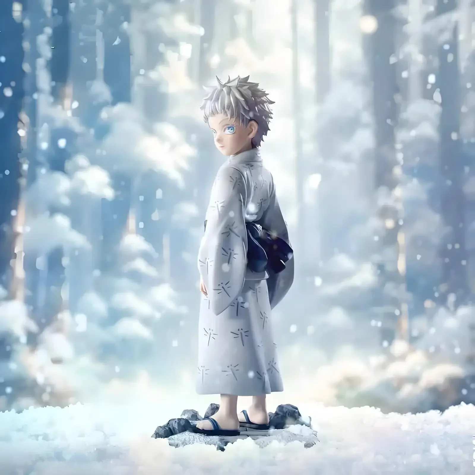 

Аниме Фигурка Дзюдзюцу Кайсен Сатору Годзё Q Версия Экшн Кукла Милый Аниме Настольный Орнамент ПВХ Модель Статуя Коллекция Игрушка Подарок