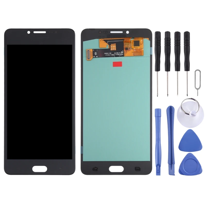 OLED Material LCD Screen For Samsung Galaxy C9 Pro SM-C900 / SM-C9000 Phone Display Touch Panel and Digitizer Full Assembly Part