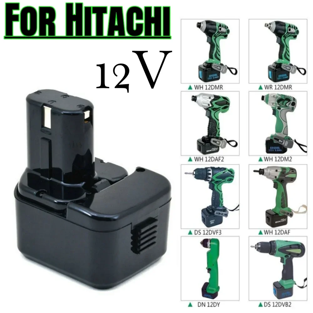 

6800mAh For Hitachi 12V Battery EB1214S Rechargeable Battery Ni-CD Compatible EB1212S Screwdriver Power Tool Replacement