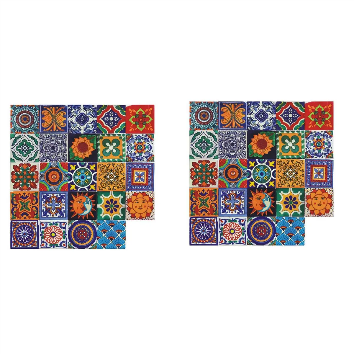 FAST-48PCS Self Adhesive Mosaic Brick Tile 3D Sticker Kitchen Bathroom Wall Stickers -15X15cm