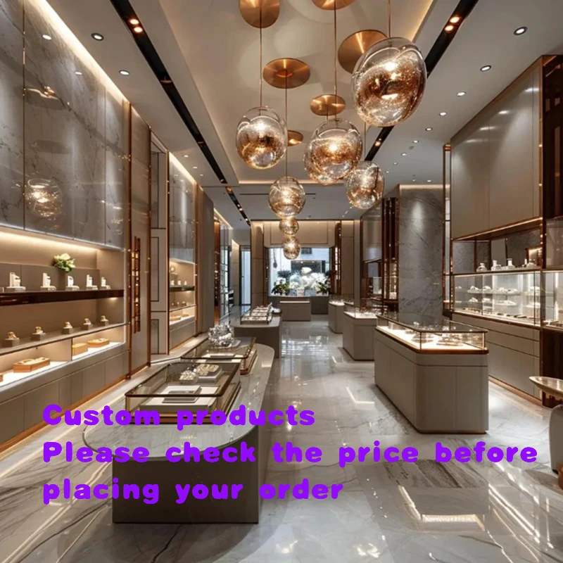 custom.Mall Kiosk Anti Theft Jewelry Display Racks Hidden Sensors & Alarm System Open Spaces Showcase