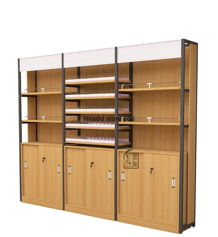 Convenience store checkout page Alcohol and tobacco cabinet display cabinet