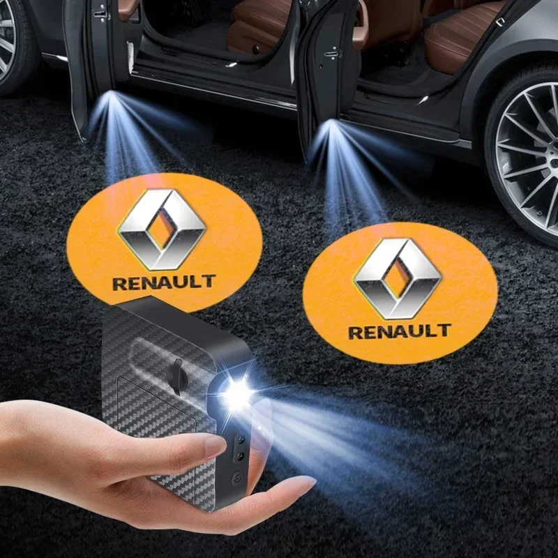 

1/2pcs Car Door HD LED Lamps Projector Courtesy Welcome Lights For Renault Megane 2 3 4 RS Grand Scenic Clio 4 Captur Duster