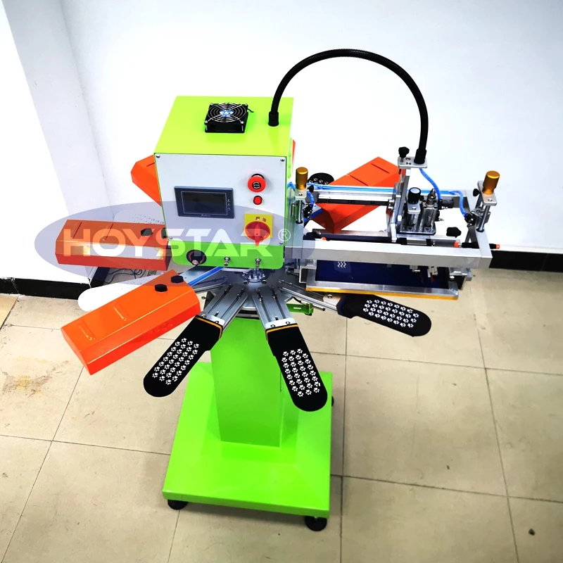 Rapid Tag Fastest Screen Printing Machine for Anti Slip Sock/Loafer Socks