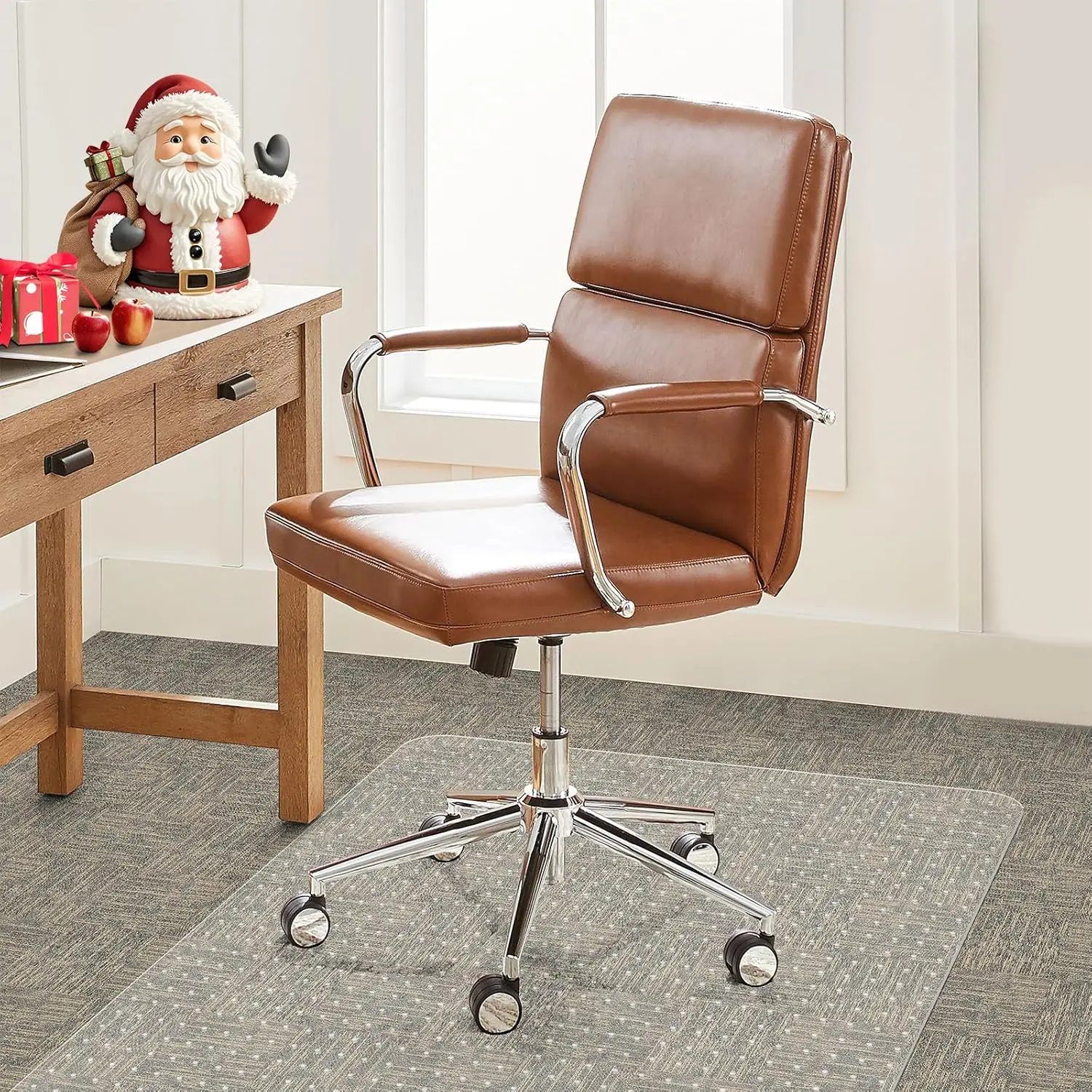 Heavy Duty Clear Carpet Chair Mat 36x48 Non Slip Floor Protector for Low Pile Carpets Home Office Gaming