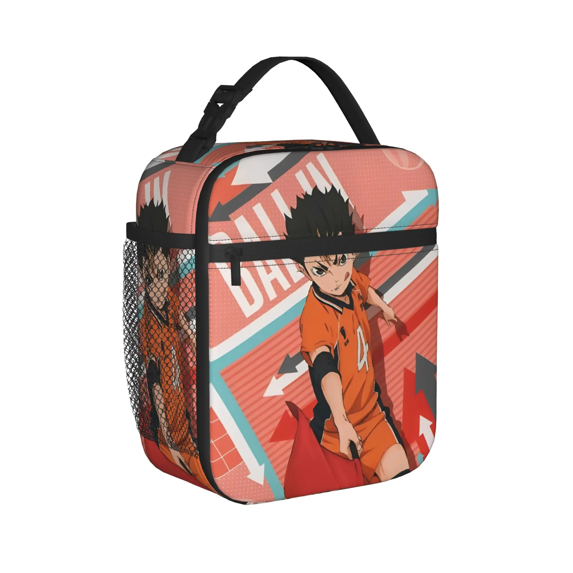 Haikyuu  Insulated Lunch Bags Cooler Bag Reusable,Lunch Container Yu Nishinoya High Capacity Tote Lunch Box Food Bag