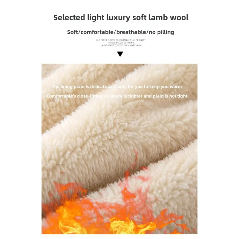 Pantalones con entrepierna abierta para mujer con cremallera, forro de franela para exteriores, novedad de invierno, pantalones para correr de lana gruesa, informales, pequeños y anchos