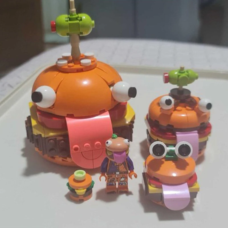 35PCS MOC Durrr Burger 4x4 Fast Food Truck Model Modulaire Bouwstenen DIY Creatieve Assemblage Educatief Speelgoed gift