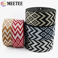 1-5Meters 38mm Thicken Jacquard Webbing Polyester Ribbon Bag Shoulder Strap for Seat Belt Binding Tapes DIY Sewing Accessories