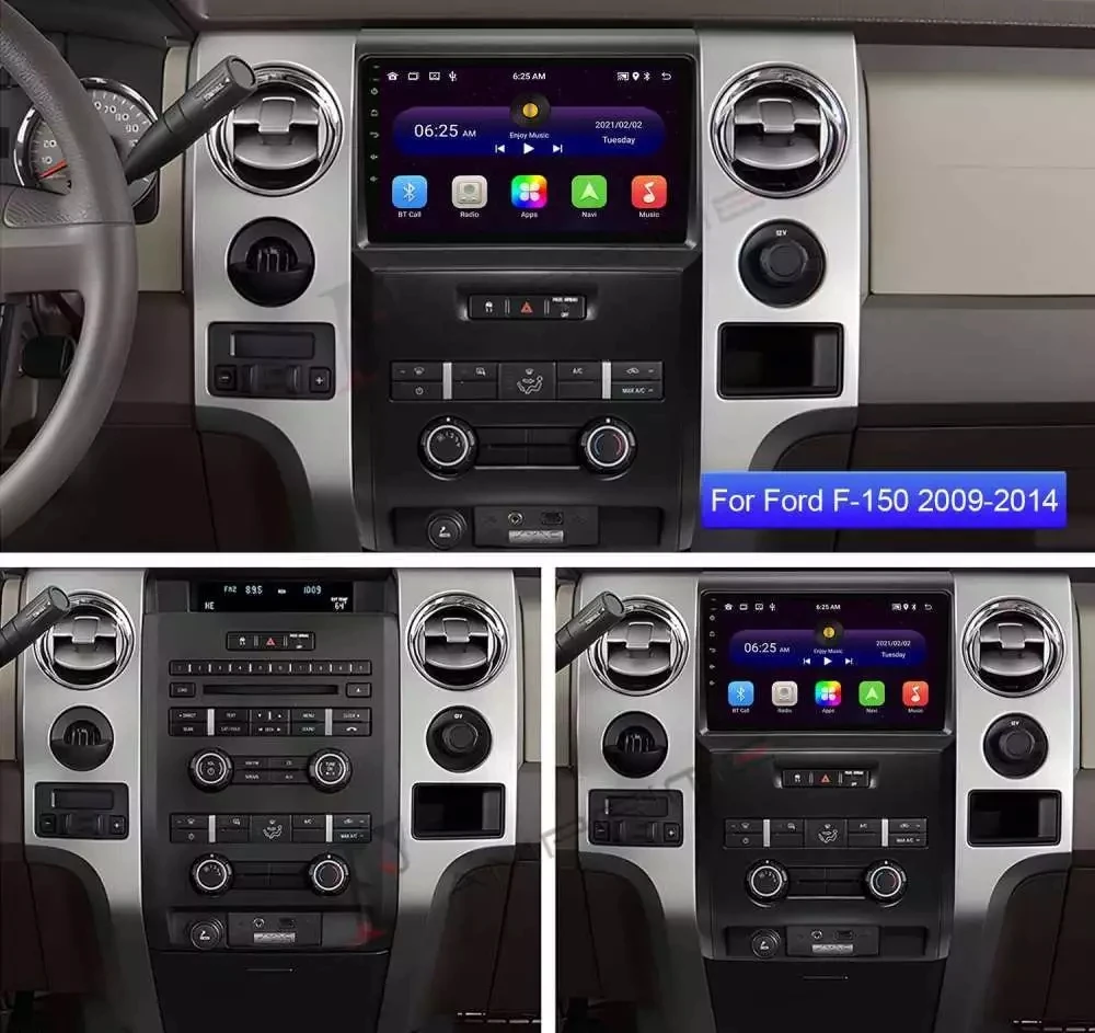 Android 14 Car Radio Multimedia Video Player For Ford F150 P415 Raptor 2008 - 2014 GPS Navigation Wireless Carplay NO 2DIN DVD