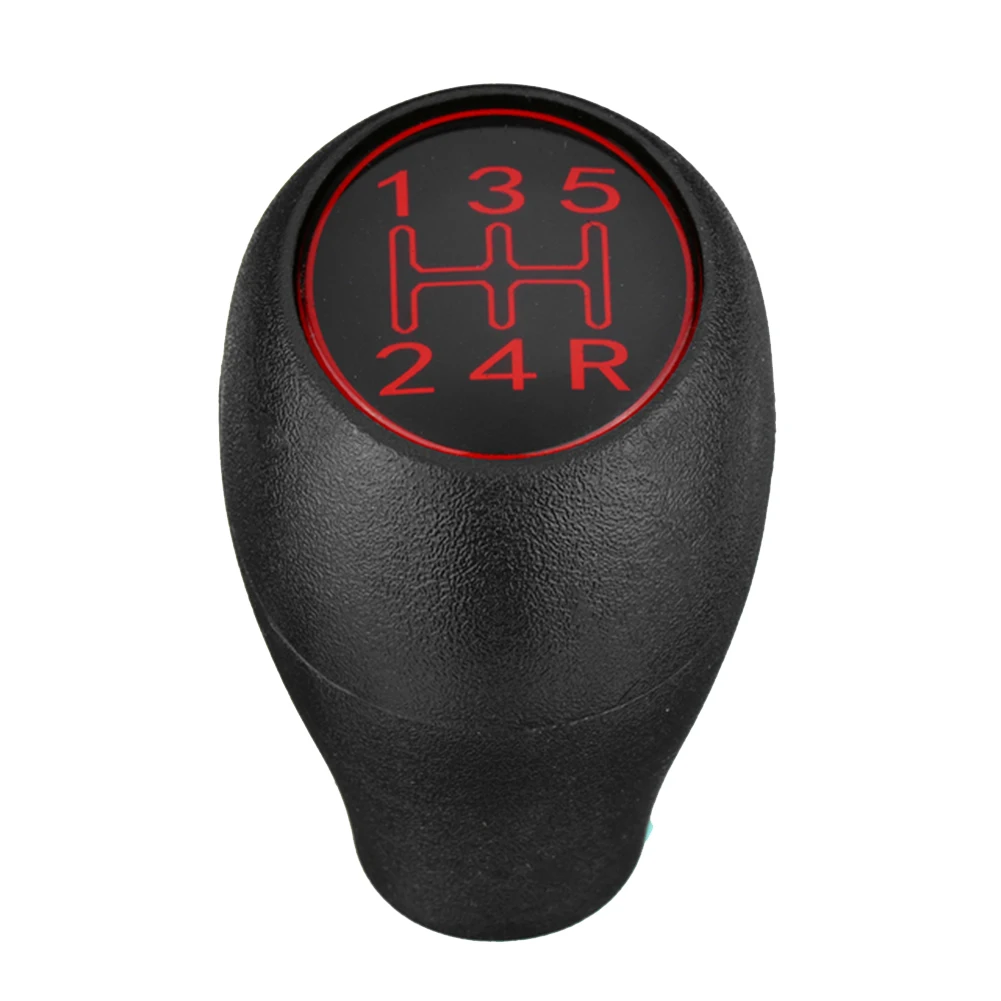 

5 Speed Manual Car Gear Shift Knob Shifter Lever Handle Stick for Peugeot 504 505 309 205 CTI Red ABS