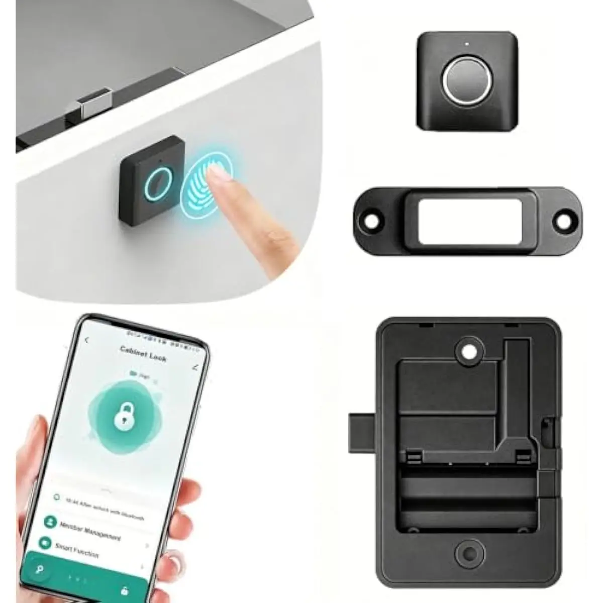 Fingerprint Cabinet Lock Smart Biometric Lock with Remote Control
