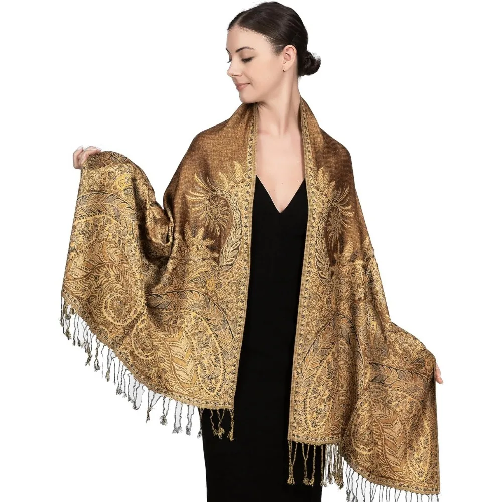 

Reversible Scarf, Shawls and Wraps for Evening Dress, Exotic Indian Scarves for All Season